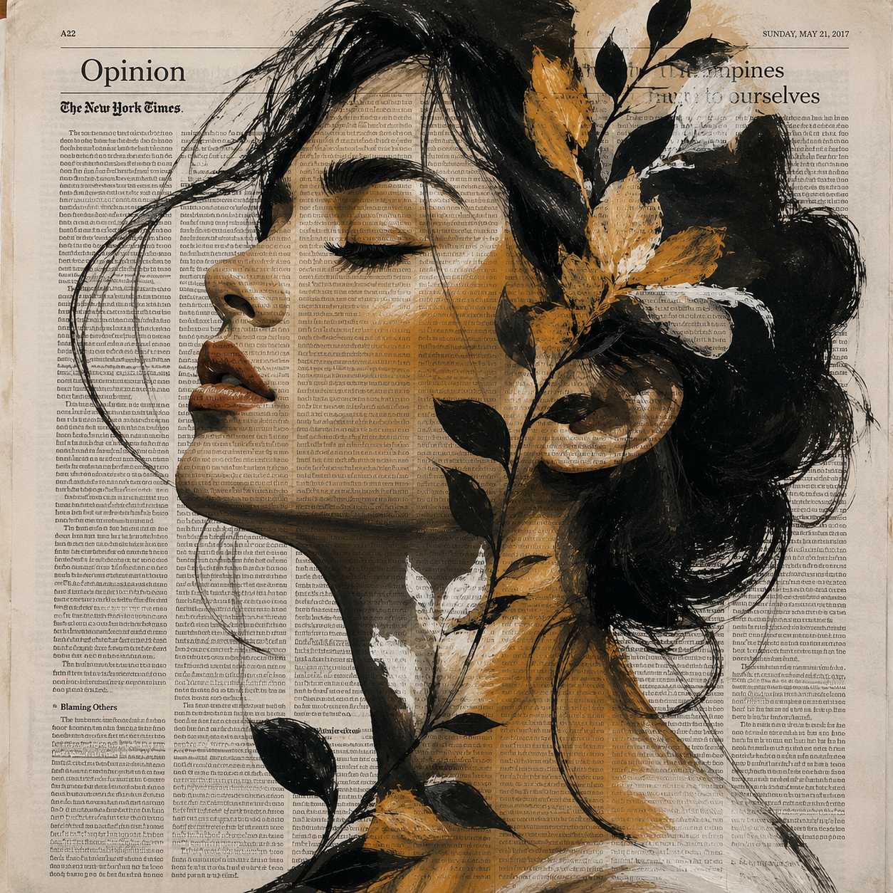 Newspaper Art